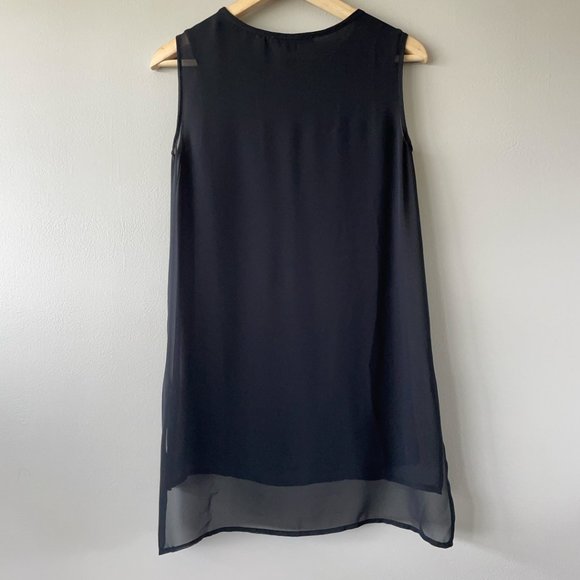 ALL SAINTS Black sleeveless top size 0 women's shirt blouse - Picture 6 of 10